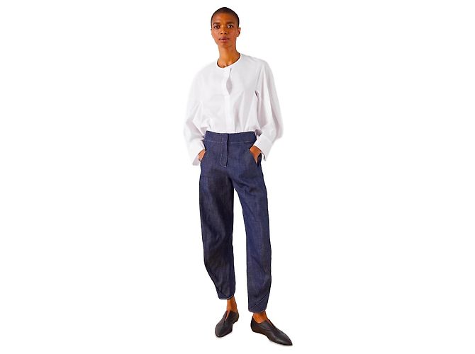Pantalones de denim Takeo de Zero+ Maria Cornejo Azul - vista 2