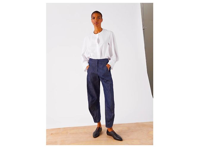 Pantalones de denim Takeo de Zero+ Maria Cornejo Azul - vista 3