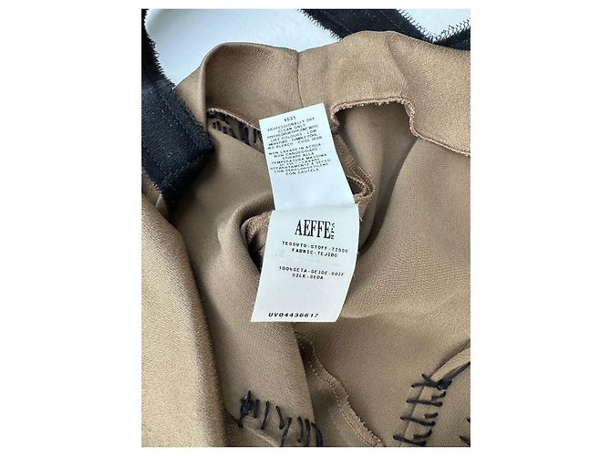 Vestido slip Alberta Ferretti de seda taupe Gris pardo - vista 7