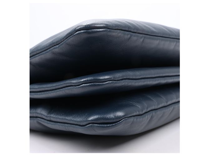 Céline Borsa a tracolla trio in pelle Celine Small in blu navy - vista 10