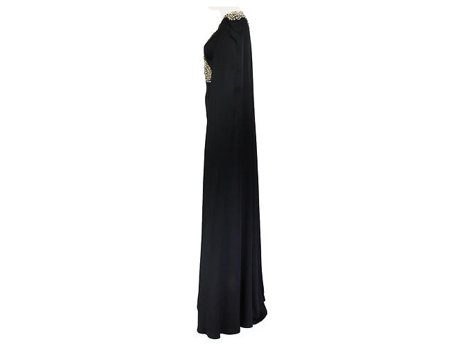 Vestido Capa Joyero Alexander McQueen Negro - vista 3