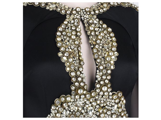 Vestido Capa Joyero Alexander McQueen Negro - vista 8