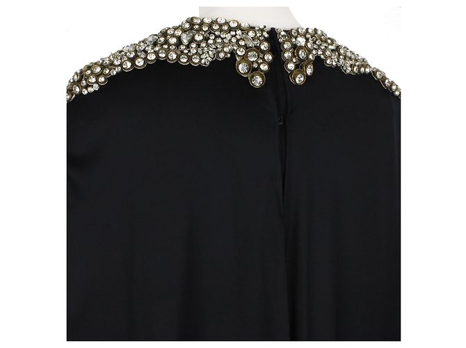 Vestido Capa Joyero Alexander McQueen Negro - vista 9