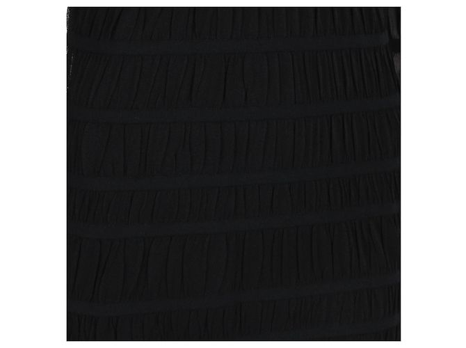 Abito a bande semi-trasparente Alexander McQueen Nero - vista 6