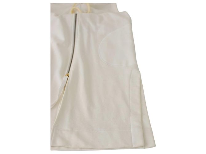 Vestido mini branco sem mangas com capuz Twin Set Simona Barbieri XS - vista 5