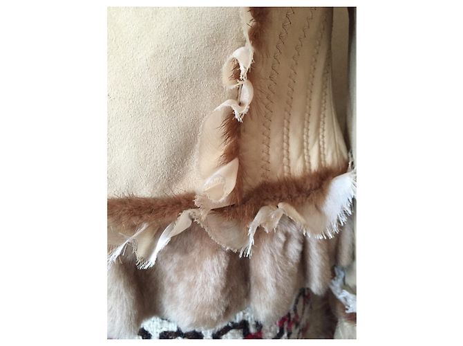 Autre Marque OLIVIER Lederjacke mit Shearling Camel Größe 46 Kamel - Ansicht 7