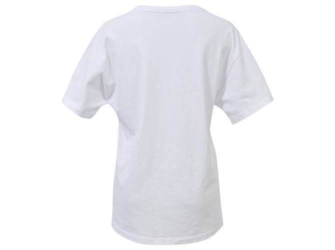 Camiseta Kiss Isabel Marant en algodón blanco - vista 3