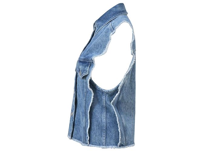 Isabel Marant Etoile Chaleco abotonado Tyra Isabel Marant Étoile en algodón azul claro - vista 2