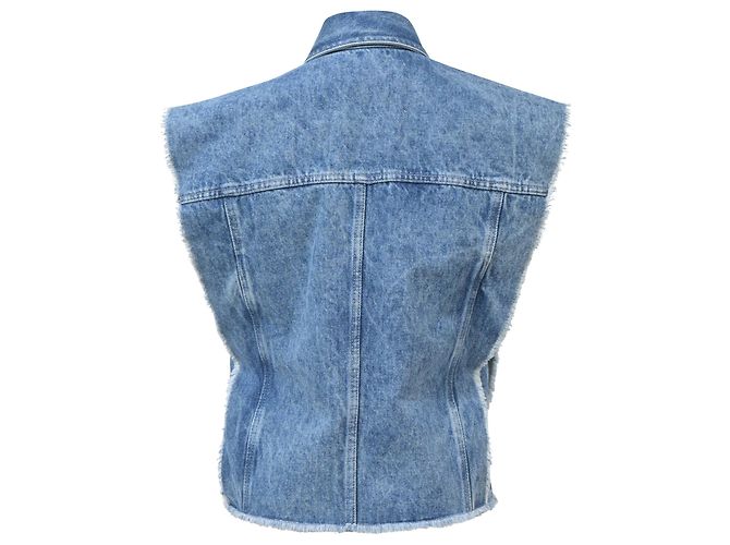 Isabel Marant Etoile Chaleco abotonado Tyra Isabel Marant Étoile en algodón azul claro - vista 3