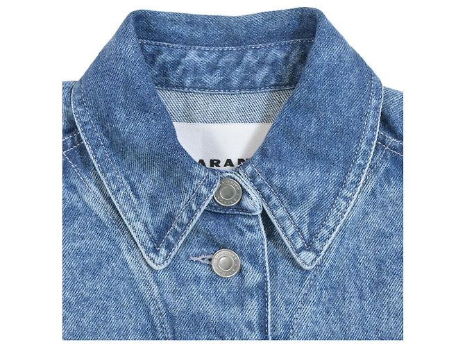 Isabel Marant Etoile Chaleco abotonado Tyra Isabel Marant Étoile en algodón azul claro - vista 4