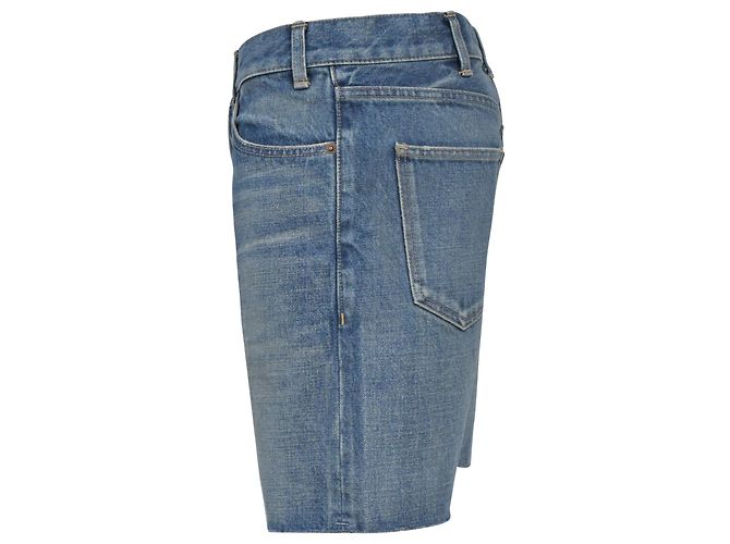 Céline Celine leichte Jeansshorts aus hellblauer Baumwolle - Ansicht 2