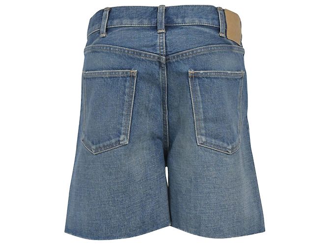 Céline Celine leichte Jeansshorts aus hellblauer Baumwolle - Ansicht 3