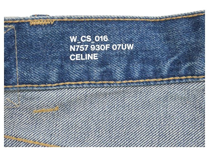 Céline Celine leichte Jeansshorts aus hellblauer Baumwolle - Ansicht 4