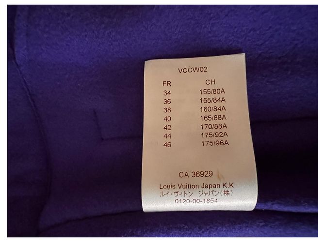 Abrigo Louis Vuitton de cachemira azul - vista 10
