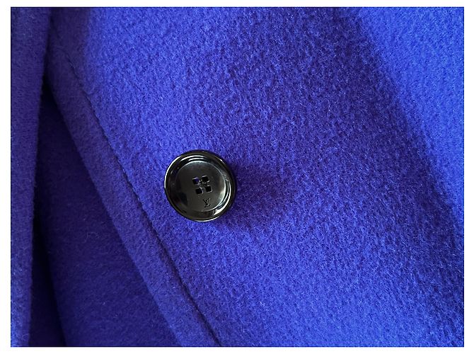 Abrigo Louis Vuitton de cachemira azul - vista 6