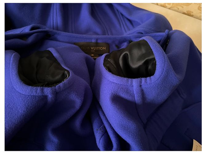 Abrigo Louis Vuitton de cachemira azul - vista 7
