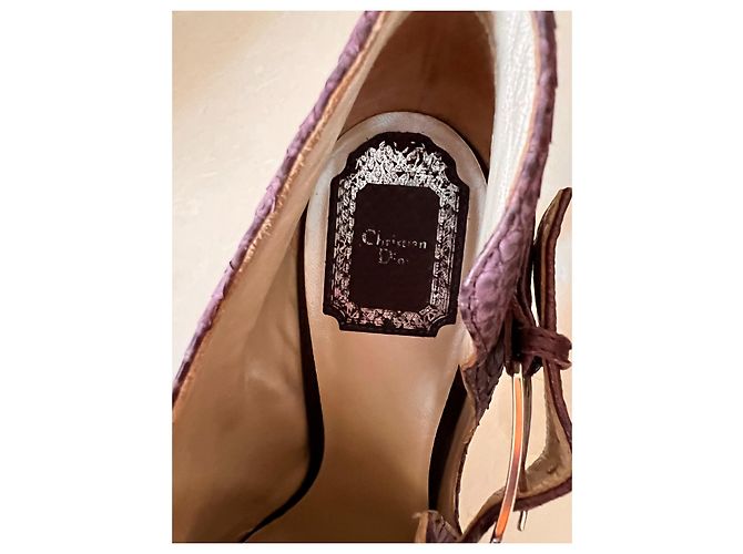 Botines Dior Cuero Morado Oscuro - vista 10