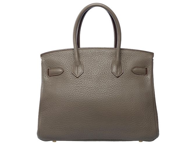Hermès Sac HERMES Birkin 30 en Cuir Gris - 102014 - vue 4