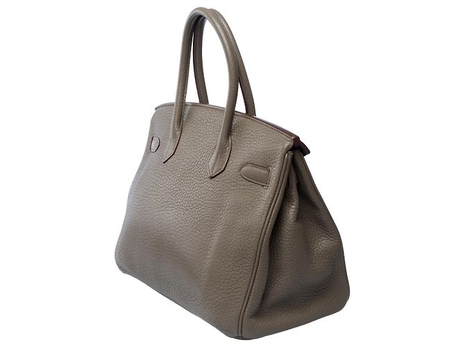 Hermès Sac HERMES Birkin 30 en Cuir Gris - 102014 - vue 6