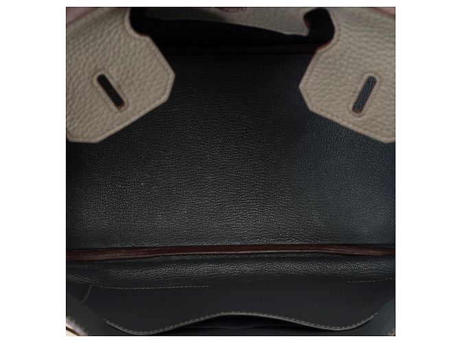 Hermès Sac HERMES Birkin 30 en Cuir Gris - 102014 - vue 9