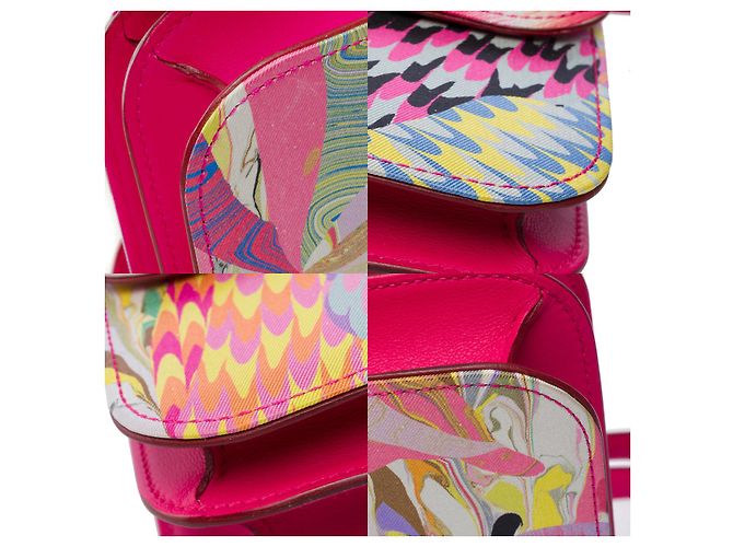 Hermès HERMES Constance Tasche aus mehrfarbigem Seide - 102010 Mehrfarben - Ansicht 13