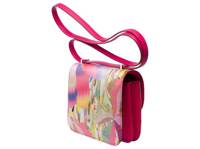 Hermès HERMES Constance Tasche aus mehrfarbigem Seide - 102010 Mehrfarben - Ansicht 6