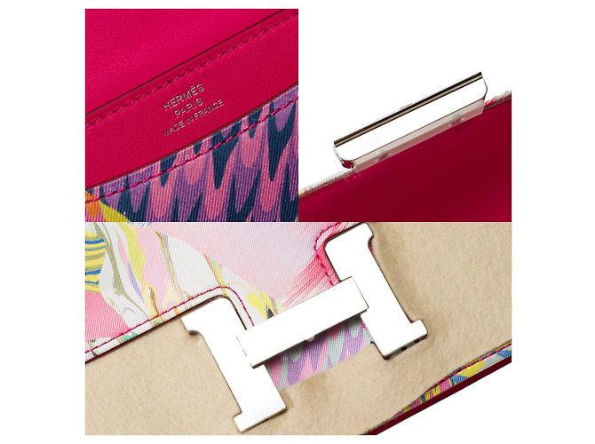 Hermès HERMES Constance Tasche aus mehrfarbigem Seide - 102010 Mehrfarben - Ansicht 7