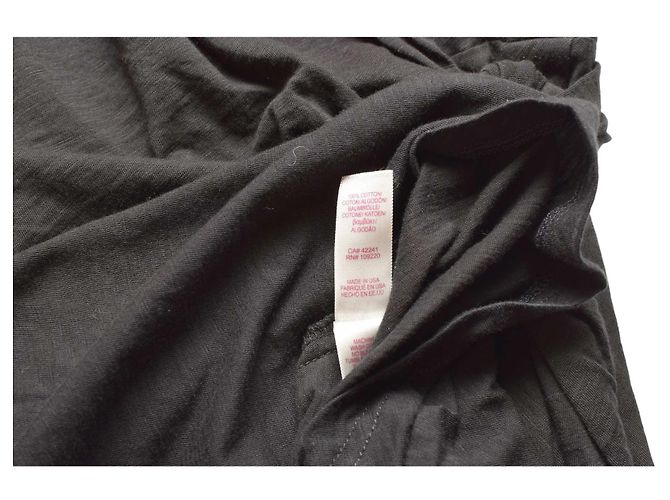 Vestido mini de algodón negro con nudo Velvet M - vista 4