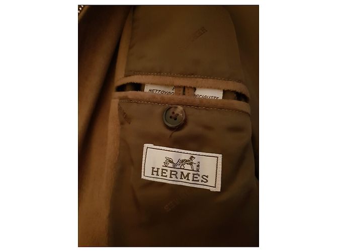 Hermès-Lammfelljacke Kamel - Ansicht 2