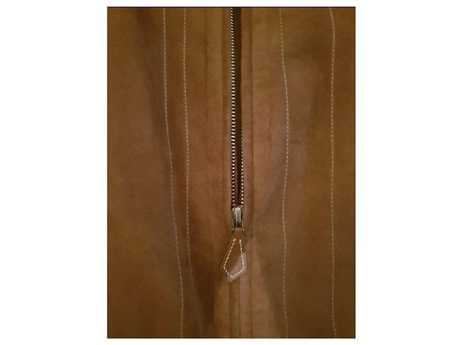 Hermès-Lammfelljacke Kamel - Ansicht 3