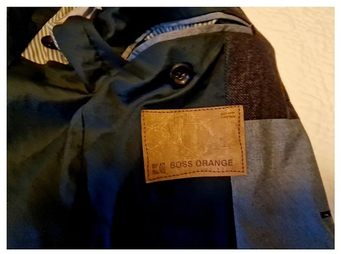 Brown marled Hugo Boss blazer, relaxed style, never worn Light brown Dark brown - view 3