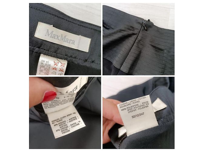 Weekend Max Mara Falda negra con cinturilla ancha Negro - vista 10