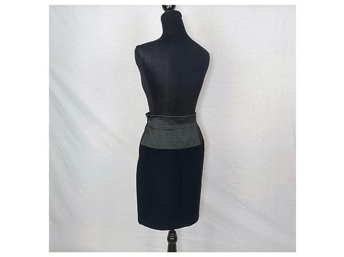 Weekend Max Mara Falda negra con cinturilla ancha Negro - vista 2
