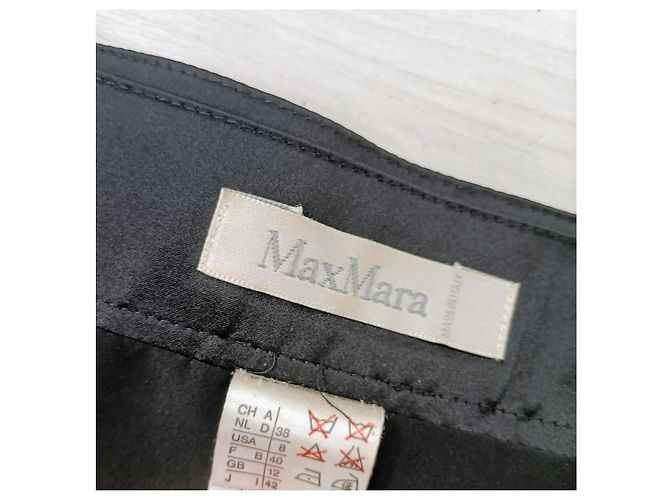 Weekend Max Mara Falda negra con cinturilla ancha Negro - vista 3