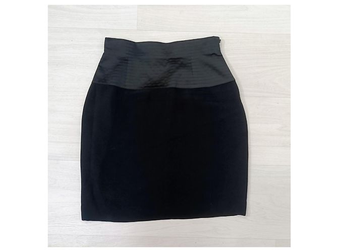 Weekend Max Mara Falda negra con cinturilla ancha Negro - vista 4