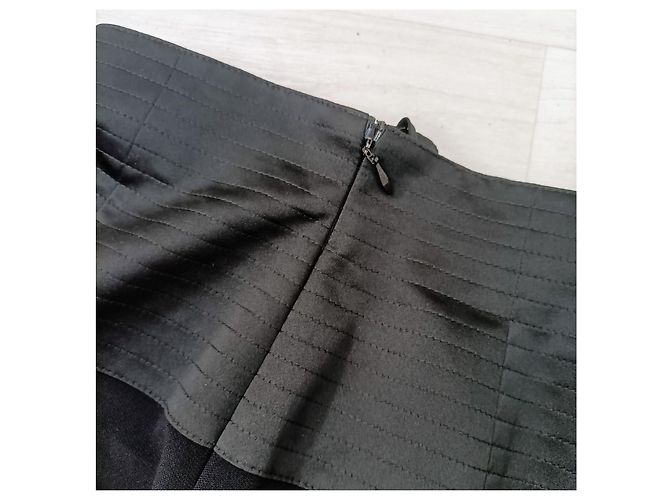 Weekend Max Mara Falda negra con cinturilla ancha Negro - vista 8