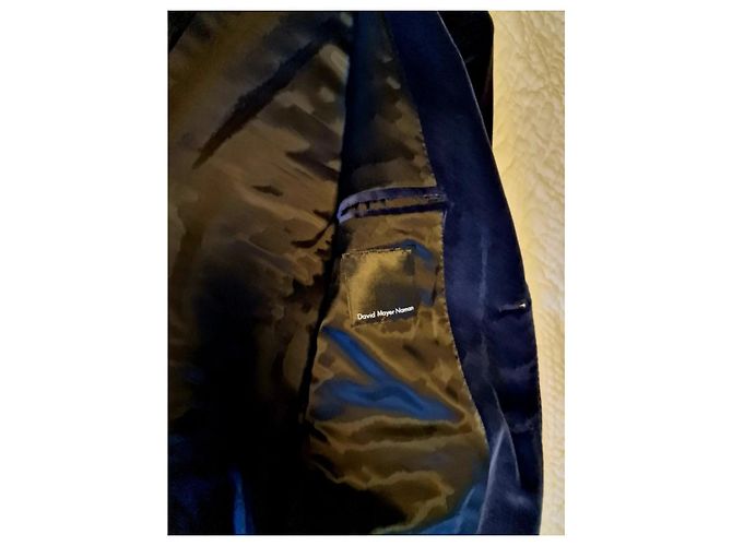 Autre Marque Blazer in velluto liscio blu notte David Mayer Naman Blu scuro - vista 2
