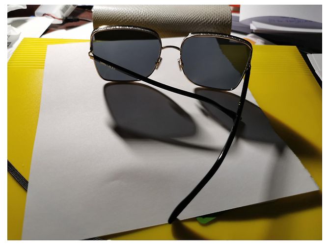 Occhiali da sole Jimmy Choo Neri e Oro con Glitter Nero - vista 5