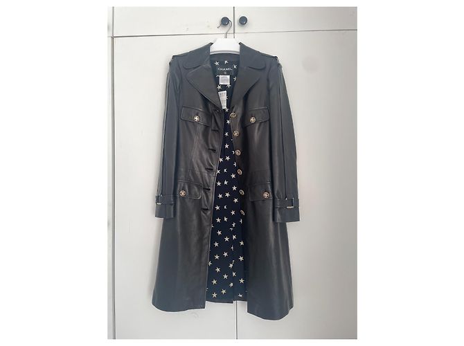Cambon Chanel 2008P Lederjacke Schwarz - Ansicht 2