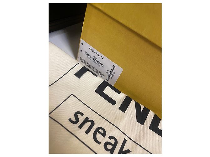 Fendi match sneaker mash Crema - vista 2