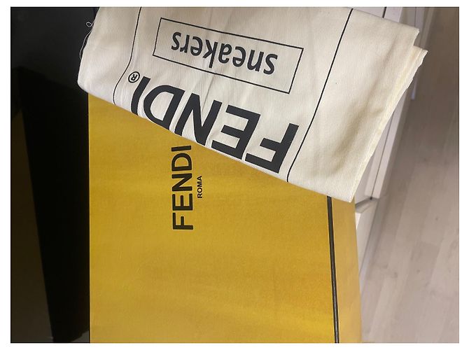 Fendi match sneaker mash Crema - vista 8