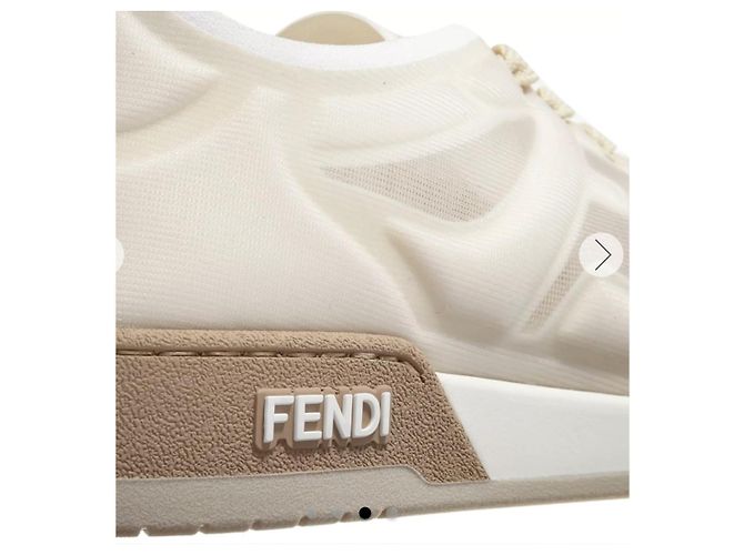 Fendi match sneaker mash Crema - vista 9