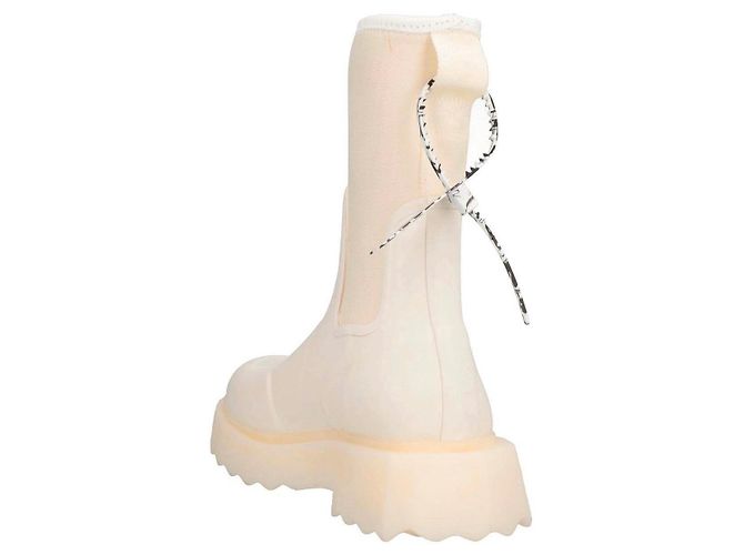 Off White Botas de goma blanco roto Crema - vista 5