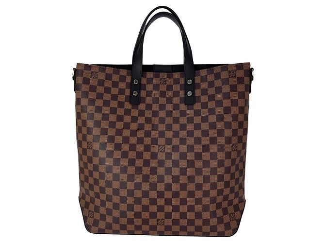 Louis Vuitton Savane Damier Ebene Zebra Atlas Tote Brown - view 2