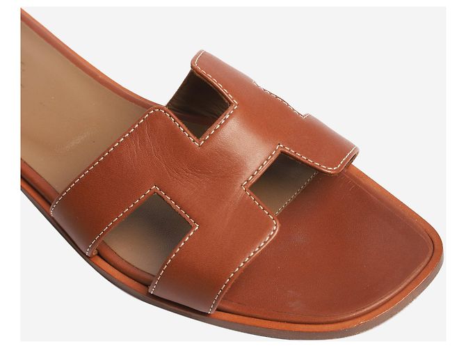Hermès Sandales Oran marron - taille EU 38 - vue 4