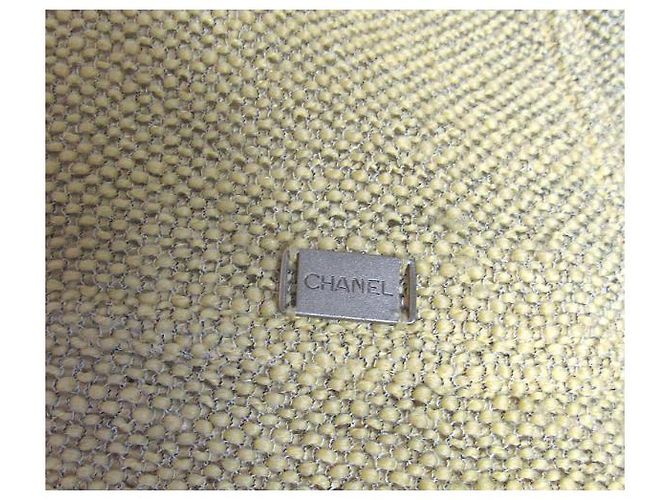 Chanel Jacke senfgelb grün Baumwolle Größe 38 - Ansicht 4