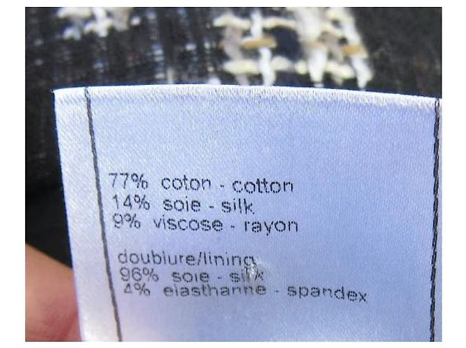 Chanel Tweedjacke Hahnentritt schwarz grau - Ansicht 8