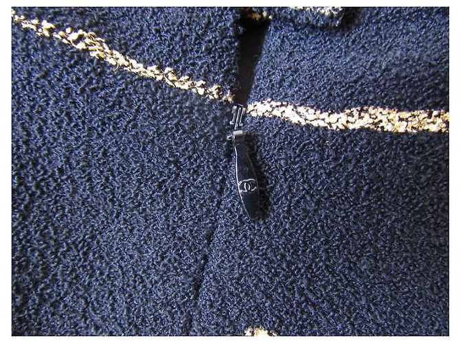 Gonna Chanel nera e oro in seta e lana Nero D'oro - vista 7