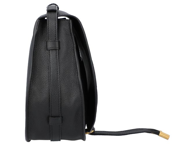 Bolso Chloé Marcie Medium Saddle Negro - vista 3