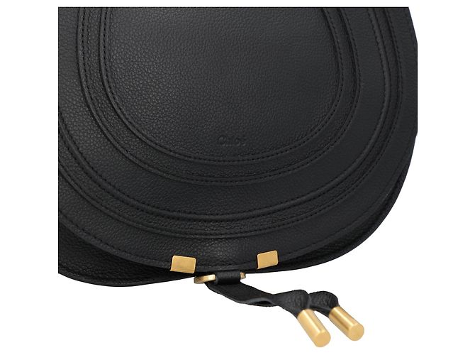 Bolso Chloé Marcie Medium Saddle Negro - vista 5